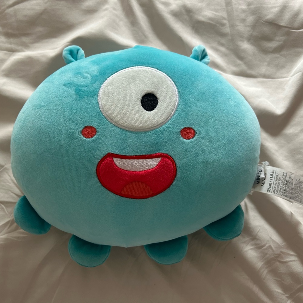 One-Eyed Monster– Aqua Blue Plushie